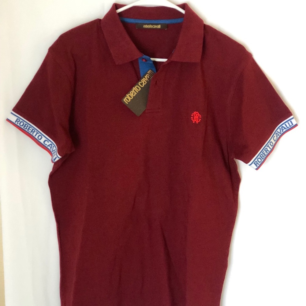 🏀 Men’s Red Roberto Cavalli Polo Szxl
